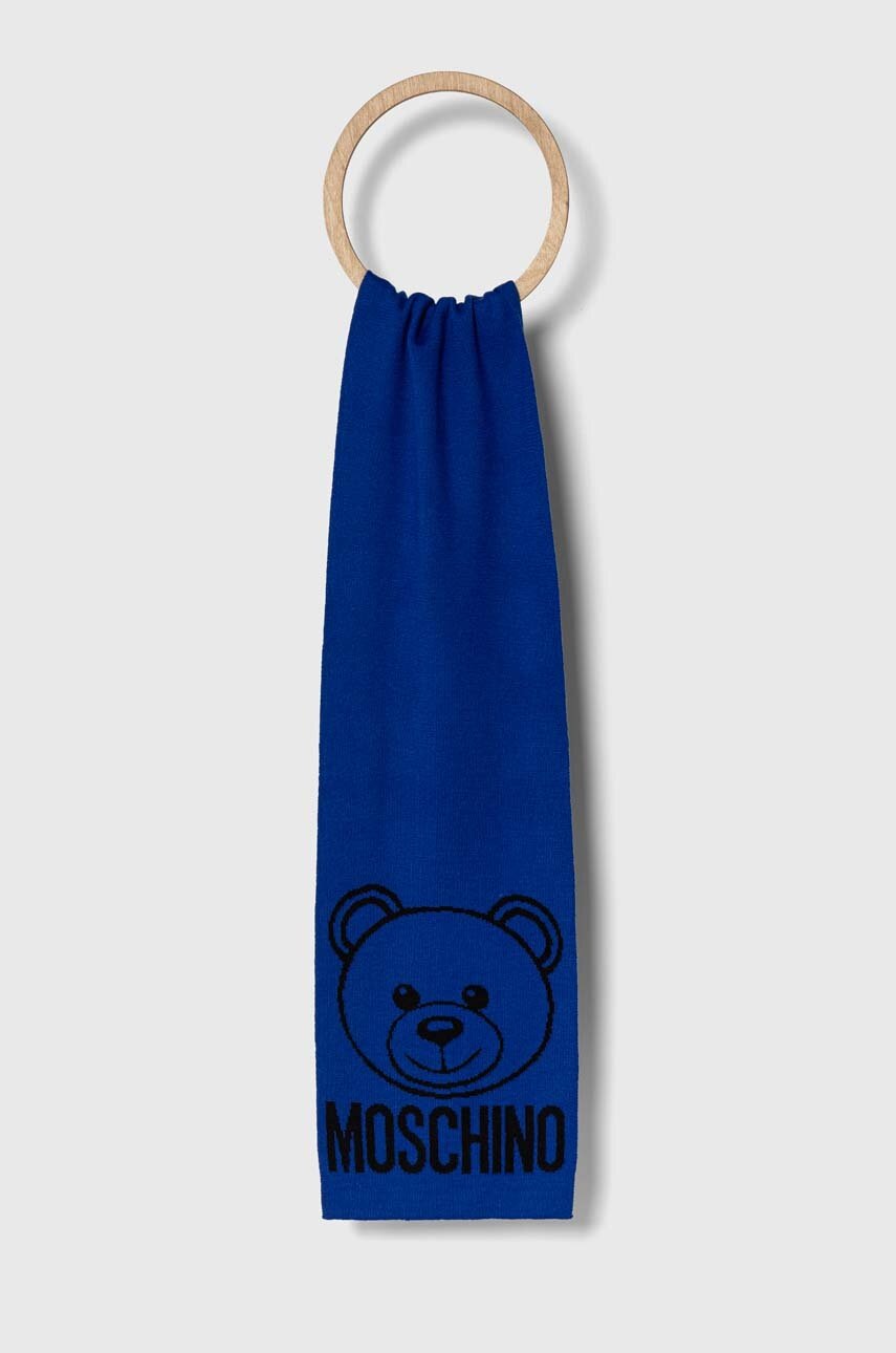 

Шерстяной шарф Moschino узорный