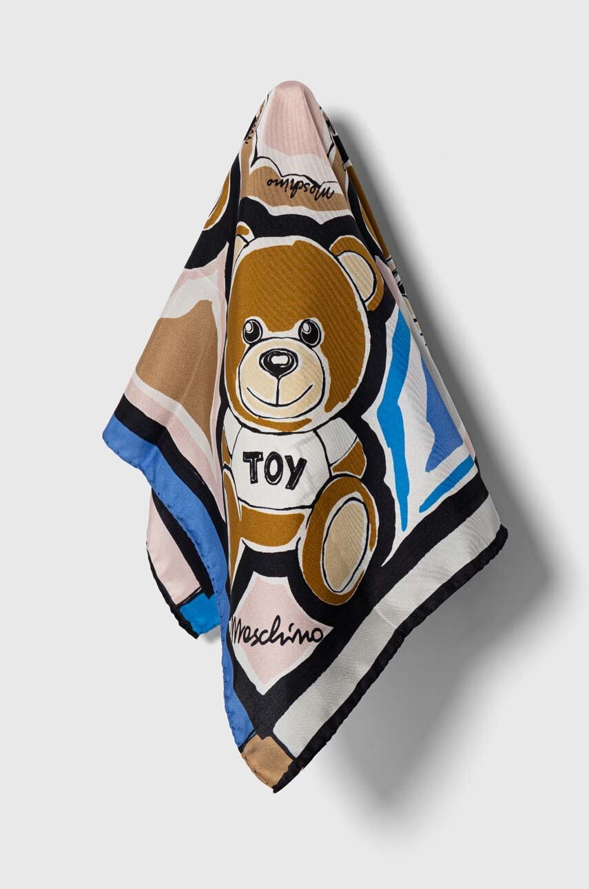

Шовкова хустка на шию Moschino візерунок