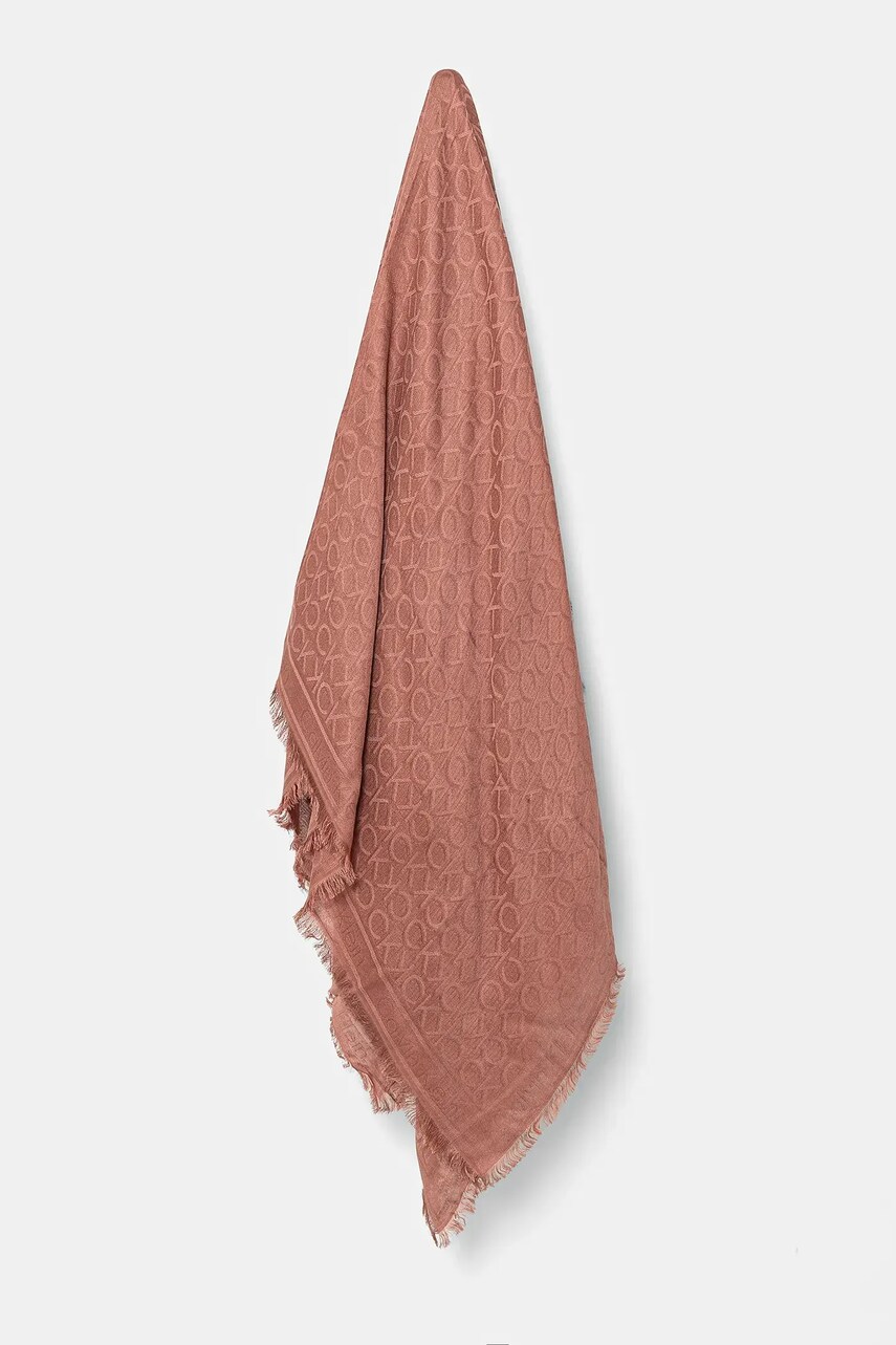 Levně Šátek Calvin Klein růžová barva, K60K608779