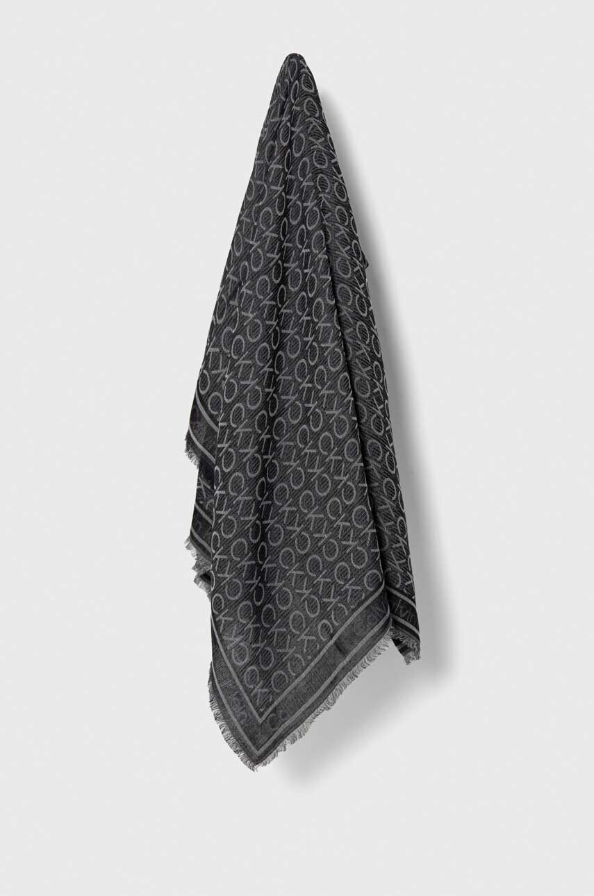 Levně Šátek Calvin Klein černá barva, K60K608779