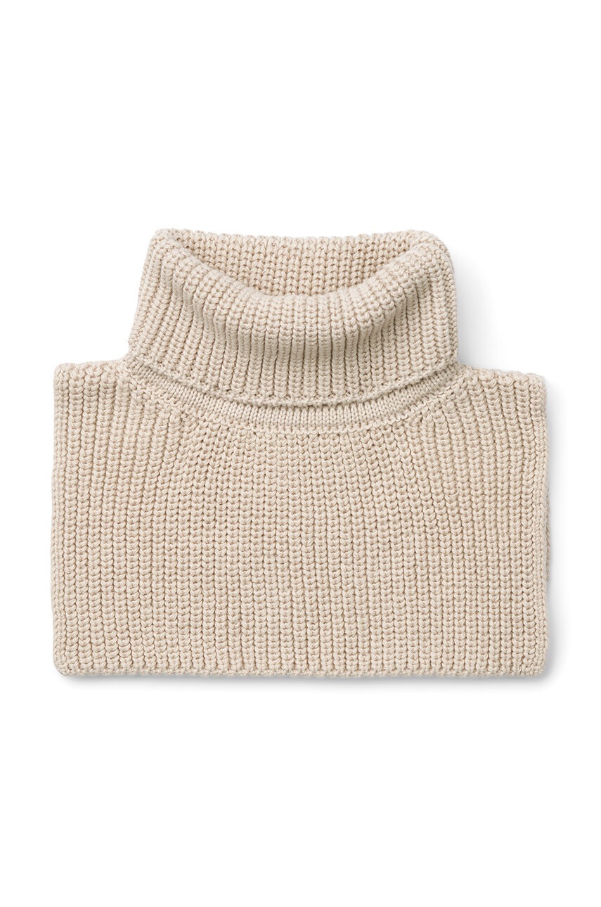 

Детски кръгъл шал Liewood в бежово с изчистен дизайн, Бежов