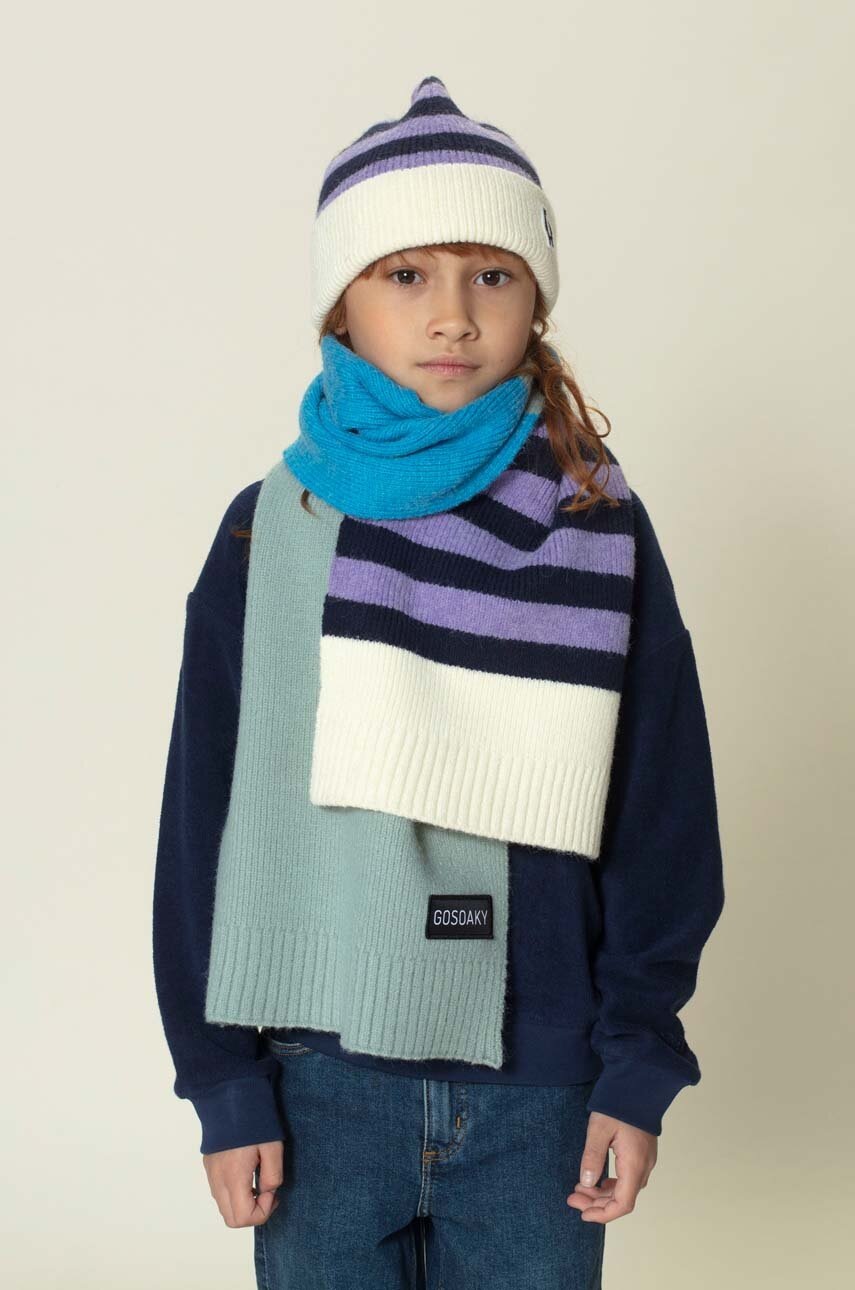 Дитячий шарф Gosoaky KITCHEN RAT колір сірий візерунок Дитячий шарф Gosoaky KITCHEN RAT колір сірий візерунок