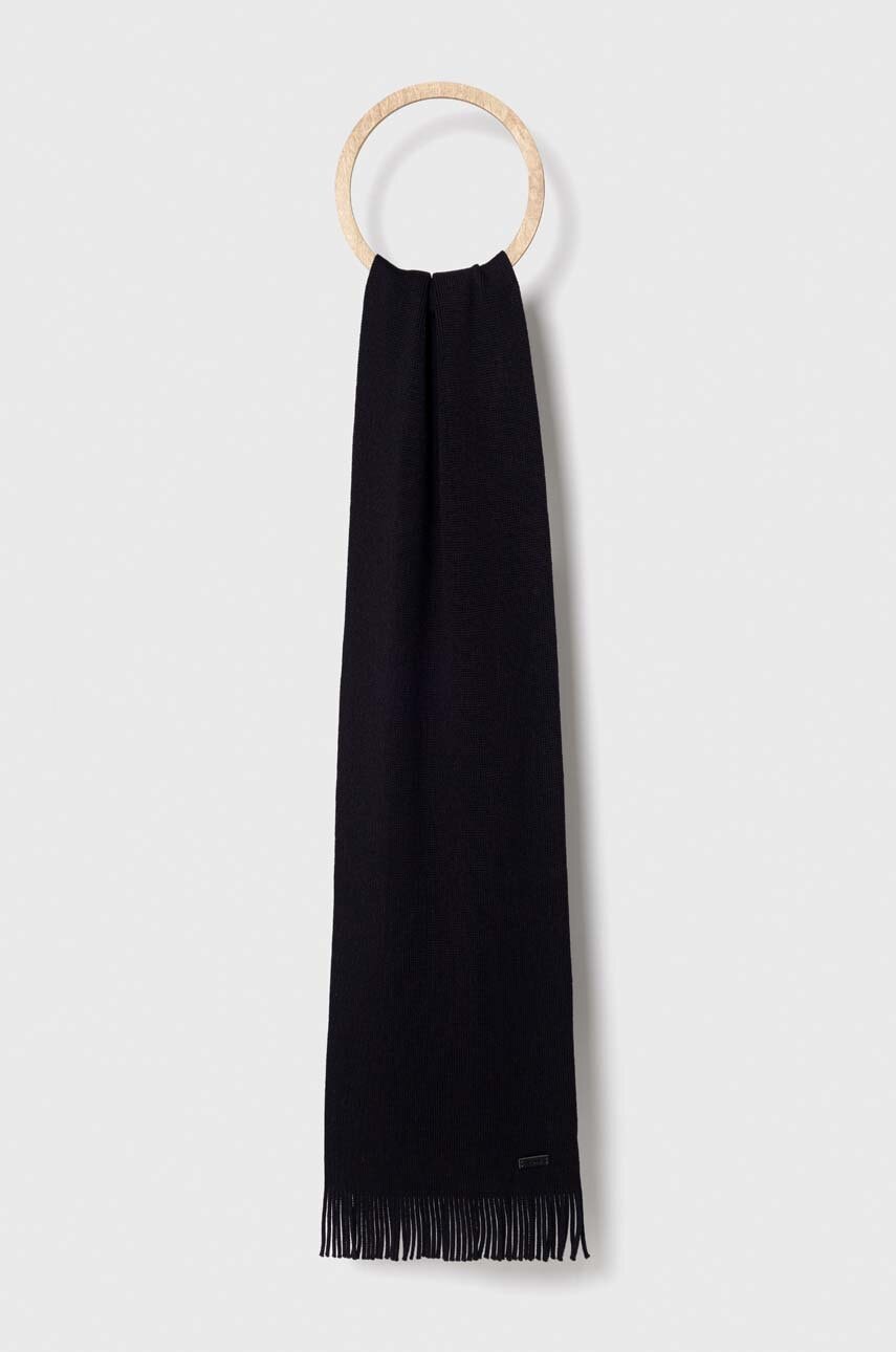 BOSS fular de lână Albas