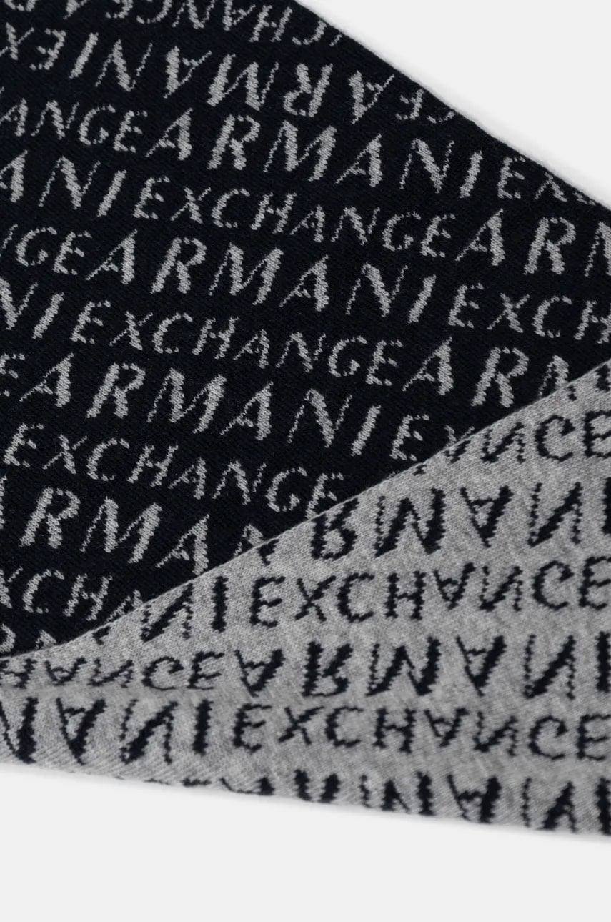 Шарф Armani Exchange мужской цвет синий узорный 954650 CC312 Шарф Armani Exchange мужской цвет синий узорный 954650 CC312