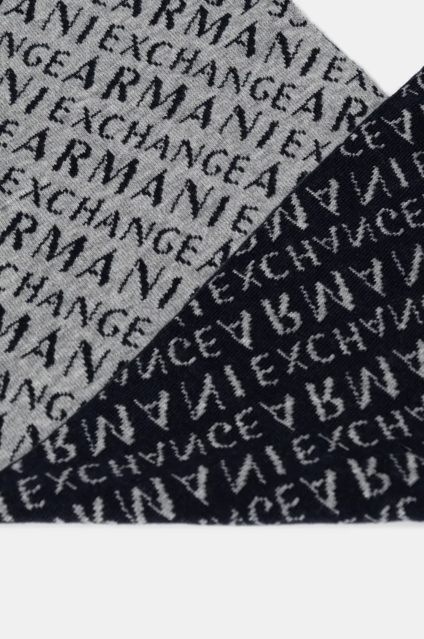 Шарф Armani Exchange мужской цвет серый узорный 954650 CC312 Шарф Armani Exchange мужской цвет серый узорный 954650 CC312