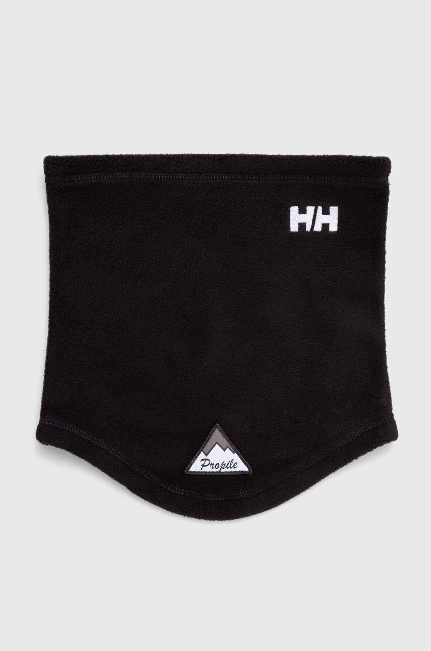 Helly Hansen fular împletit YU FLEECE NECK culoarea negru, uni 54070