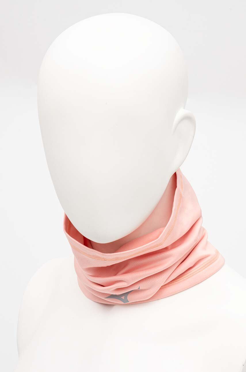 Nákrčník Mizuno Warmalite Triwarmer růžová barva, s potiskem - růžová - 85 % Polyester