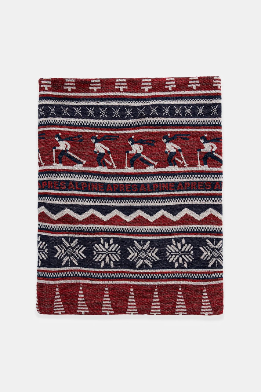 Smartwool fular reversibil Thermal Merino Reversible culoarea maro, uni