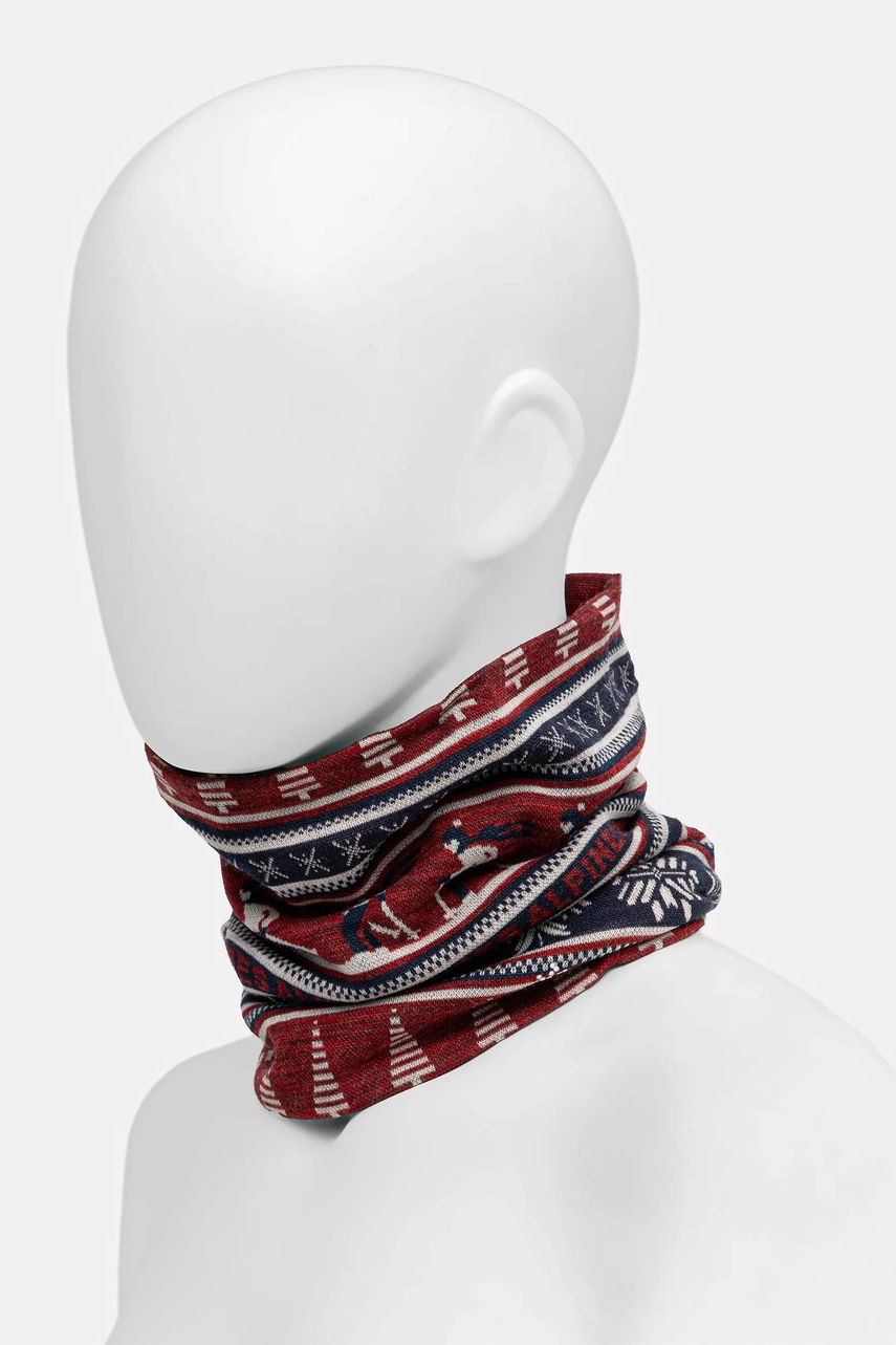 Двусторонний снуд Smartwool Thermal Merino Reversible цвет коричневый однотонный