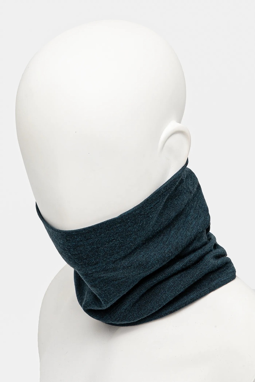 

Кръгъл шал с две лица Smartwool Thermal Merino Reversible в синьо с изчистен дизайн, Син