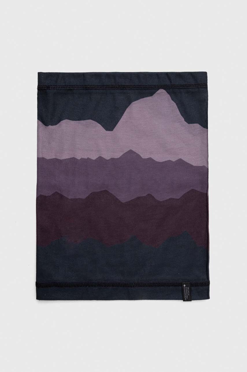Nákrčník Black Diamond fialová barva, vzorovaný - fialová - 100 % Polyester