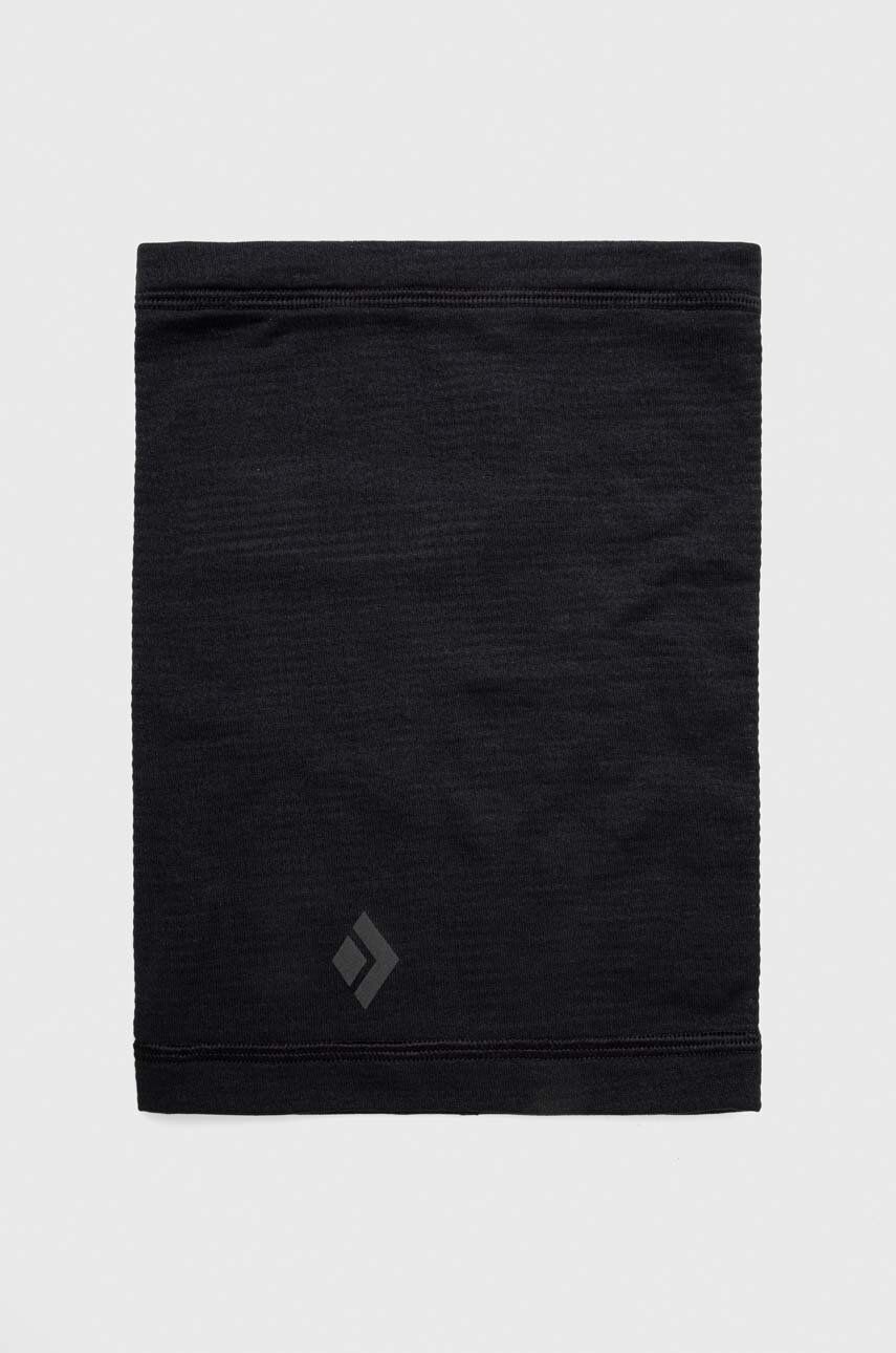 Nákrčník Black Diamond Coefficient LT černá barva, hladký - černá - 91 % Polyester
