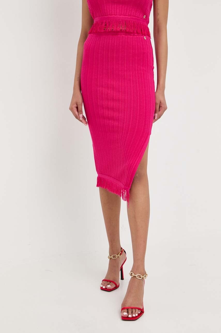 

Спідниця Guess колір рожевий midi олівець