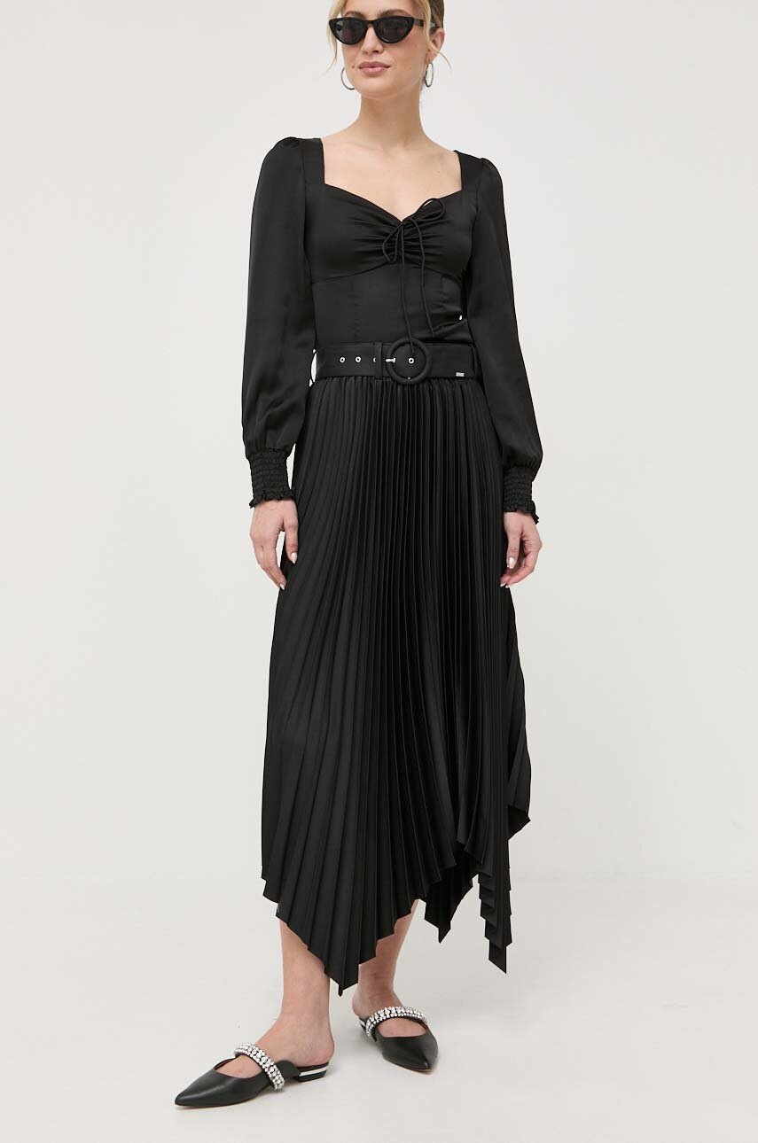 

Юбка Guess цвет чёрный maxi расклешённая