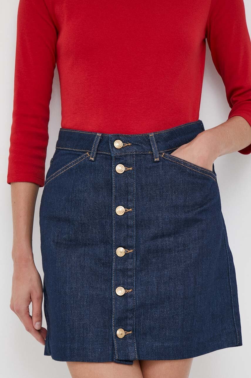 

Джинсовая юбка Tommy Hilfiger цвет синий mini карандаш