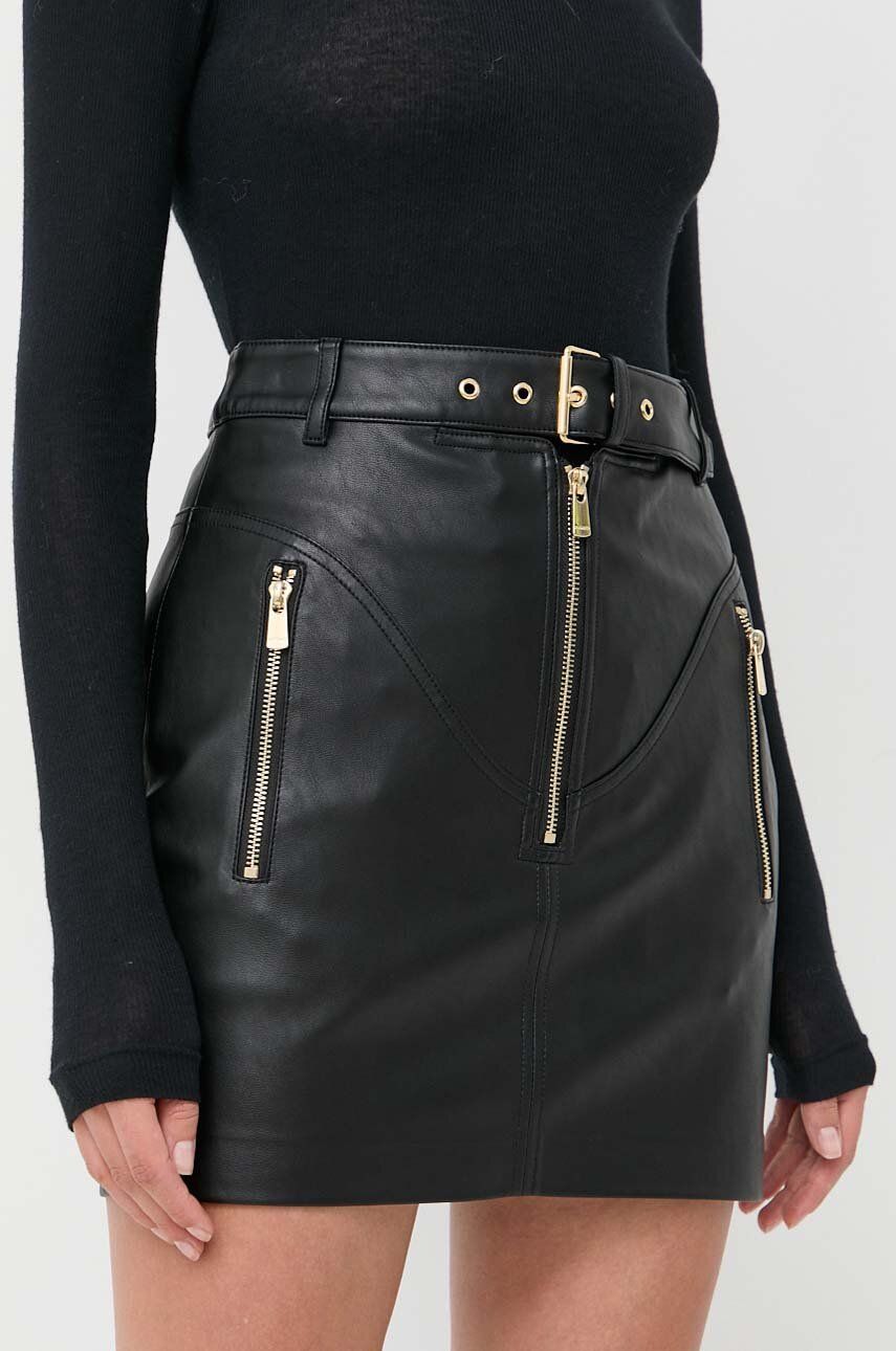 Sukně Pinko černá barva, mini - černá -  Hlavní materiál: 100 % Polyester Podšívka: 100 % 