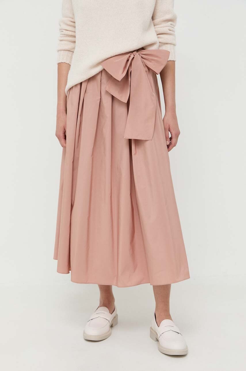 

Спідниця Weekend Max Mara колір рожевий midi розкльошена