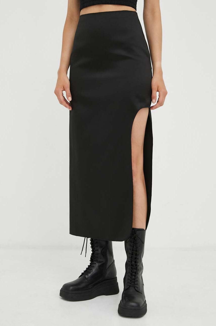 By Malene Birger fusta culoarea negru, maxi, drept