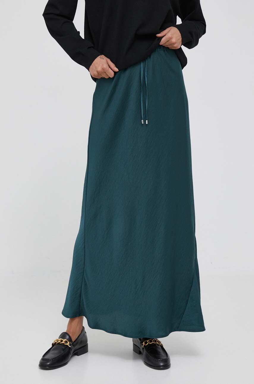 Sukně Pepe Jeans zelená barva, maxi - zelená - 63 % Polyester