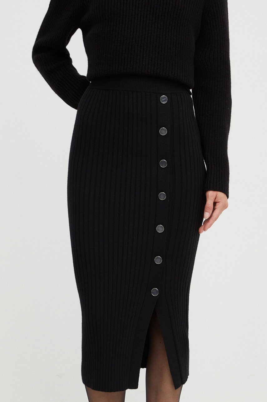 

Юбка Guess цвет чёрный midi карандаш