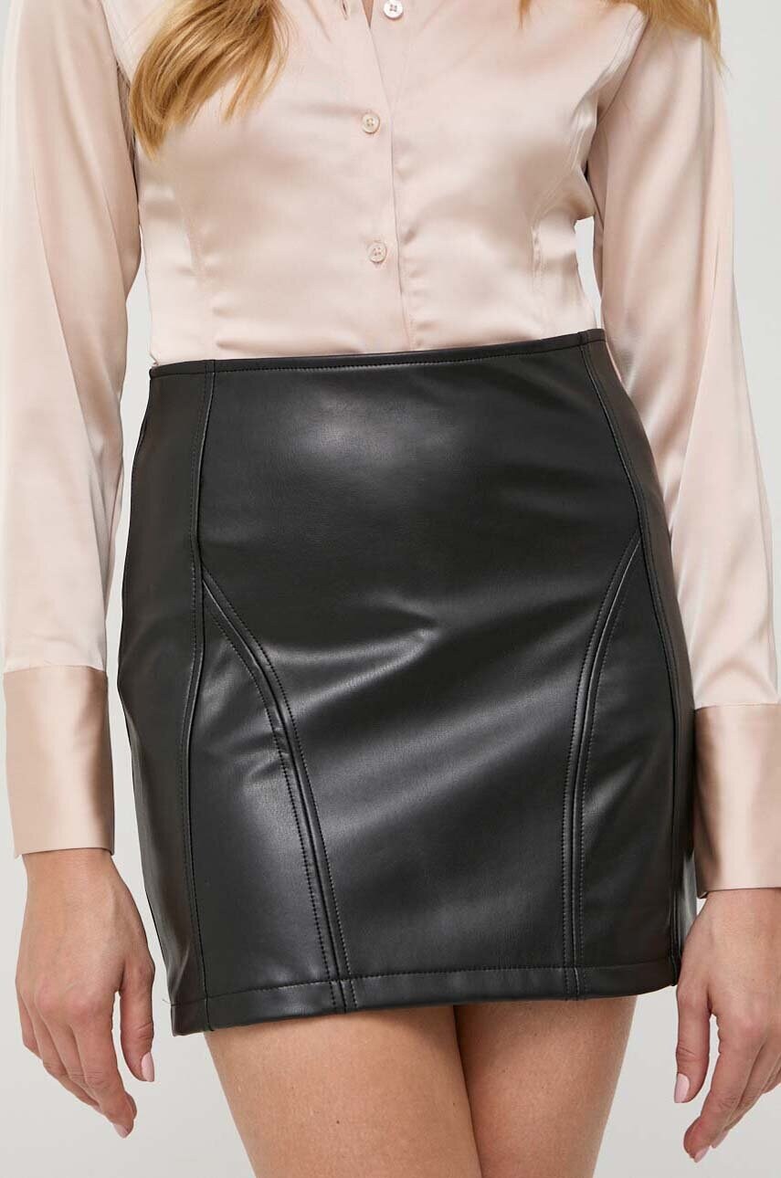 

Спідниця Guess колір чорний mini пряма