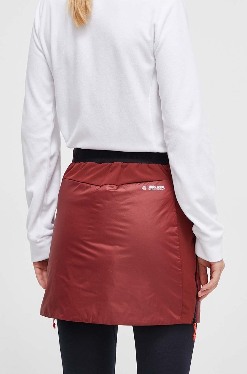 Salewa sportos szoknya Sella TirolWool bordó, mini, egyenes termék 2. képe