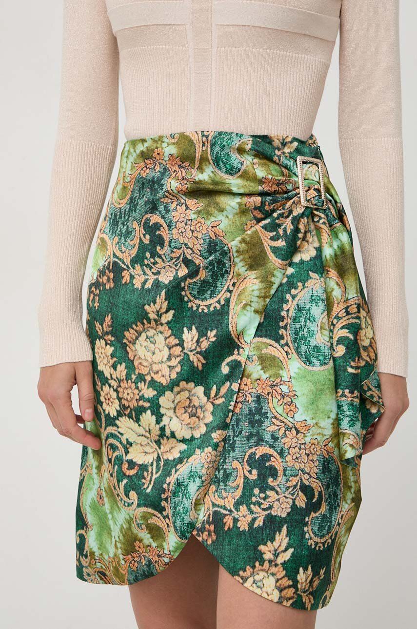 Sukně Marciano Guess zelená barva, mini - zelená - Hlavní materiál: 100 % Polyester Podšívka: 9