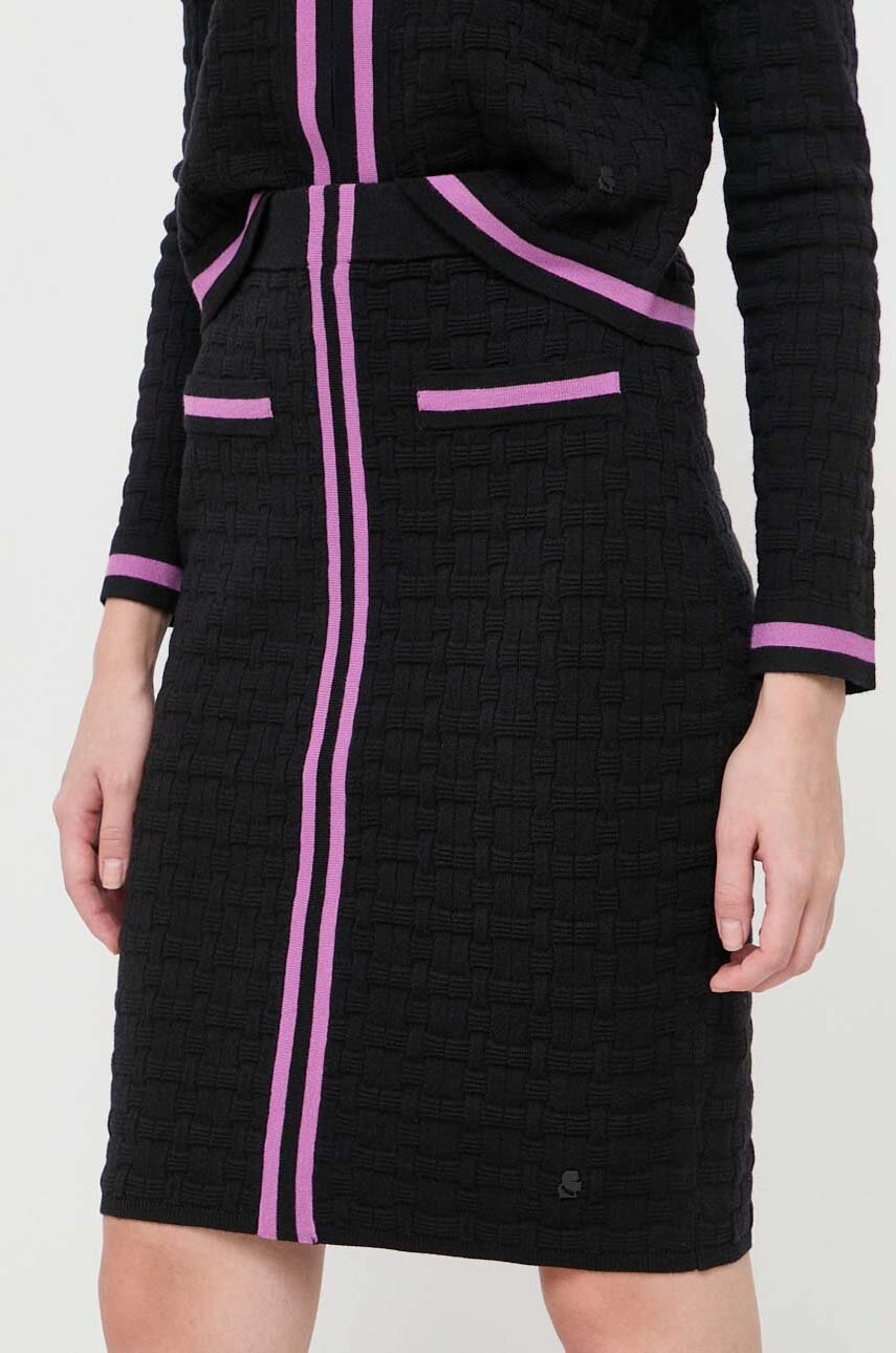 

Спідниця Karl Lagerfeld колір чорний mini олівець