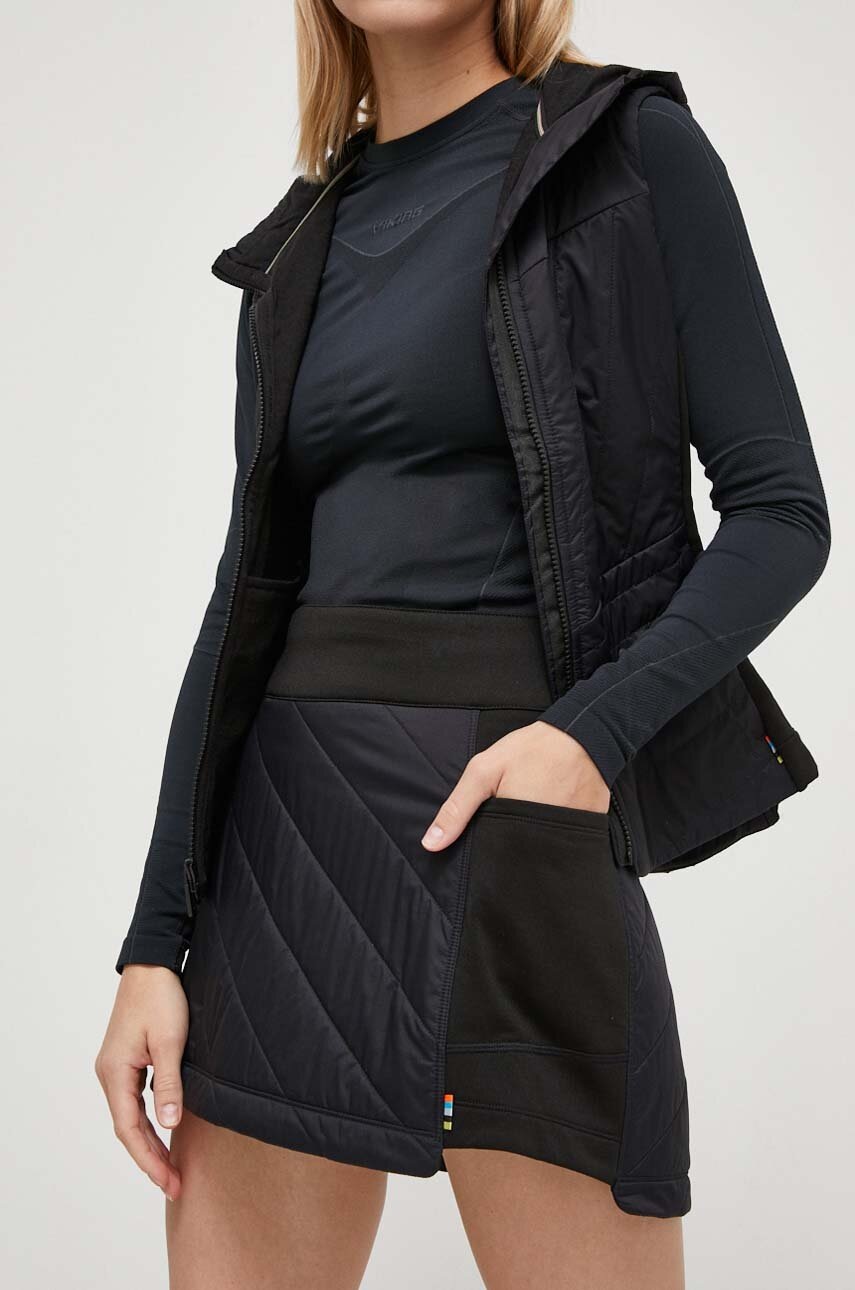 Αθλητική φούστα Smartwool Smartloft χρώμα: μαύρο φωτογραφία