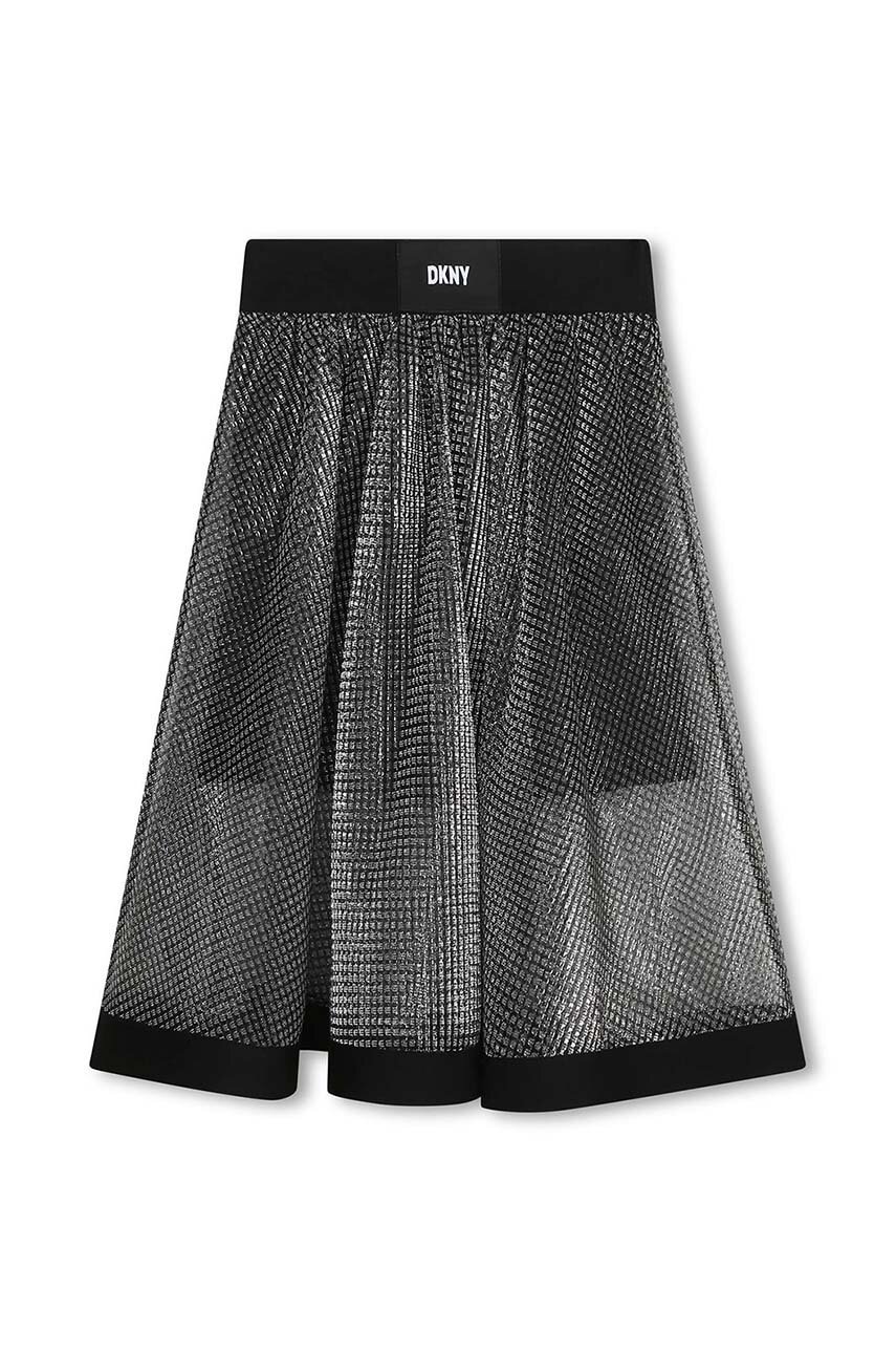 

Детская юбка Dkny цвет серый midi расклешённая