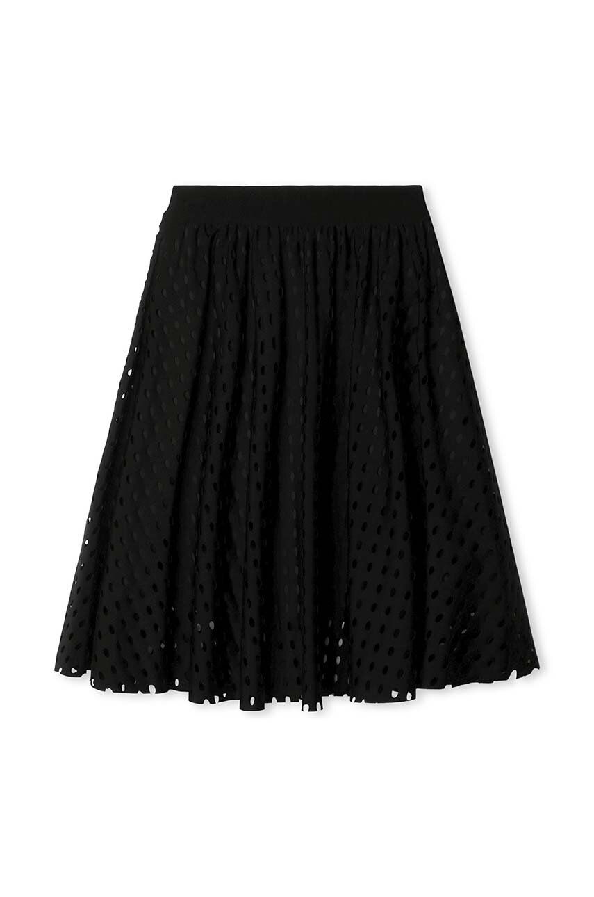 E-shop Dětská sukně Dkny černá barva, mini, áčková