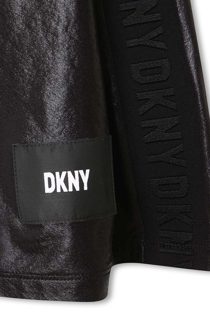 Dkny Fusta Fete Culoarea Negru, Midi, Evazati