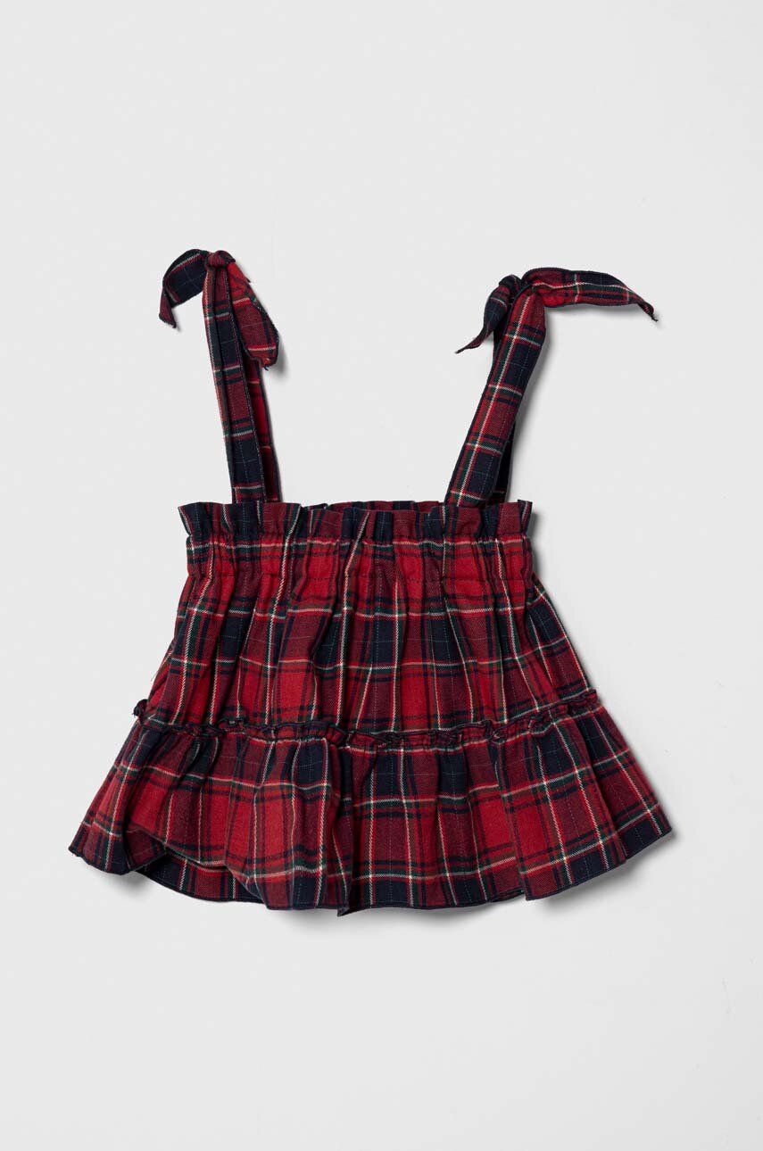 E-shop Dětská bavlněná sukně Jamiks červená barva, mini