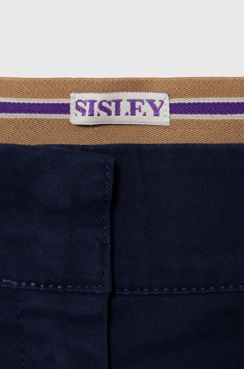 Sisley Fusta Fete Culoarea Albastru Marin, Mini, Evazati