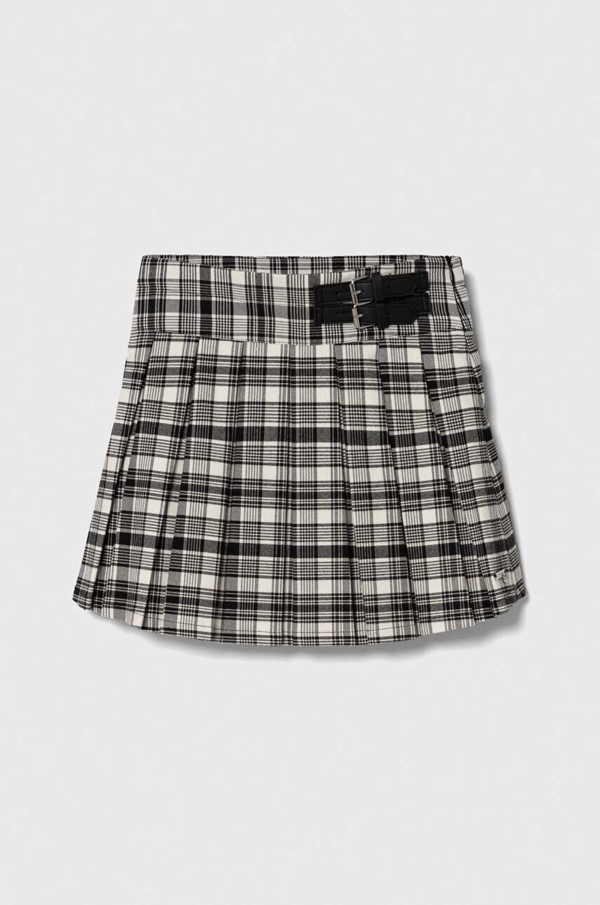 

Дитяча спідниця Guess колір чорний mini розкльошена