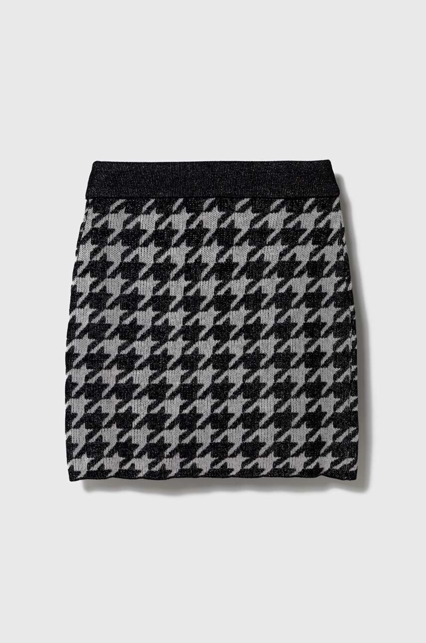 

Дитяча спідниця Guess колір чорний mini пряма