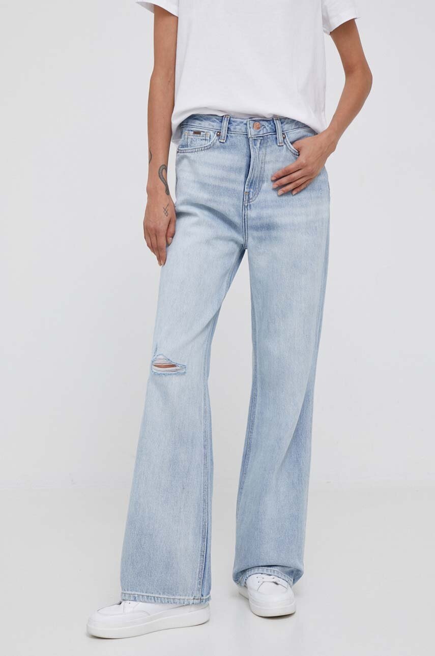 Pepe Jeans jeansi Harper Vintage femei high waist