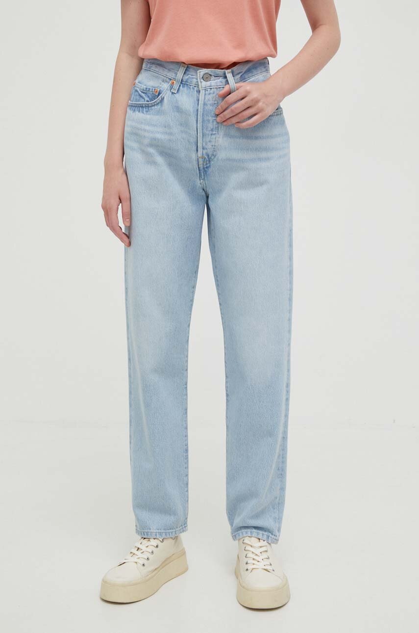 

Дънки Levi's 501 81 с висока талия, Син