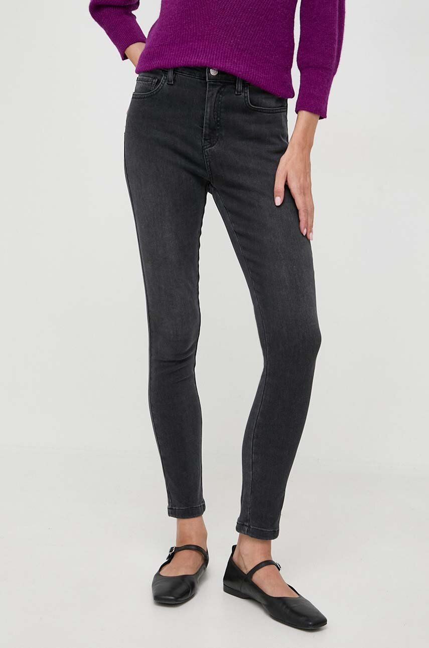 Marella jeansi femei, culoarea gri