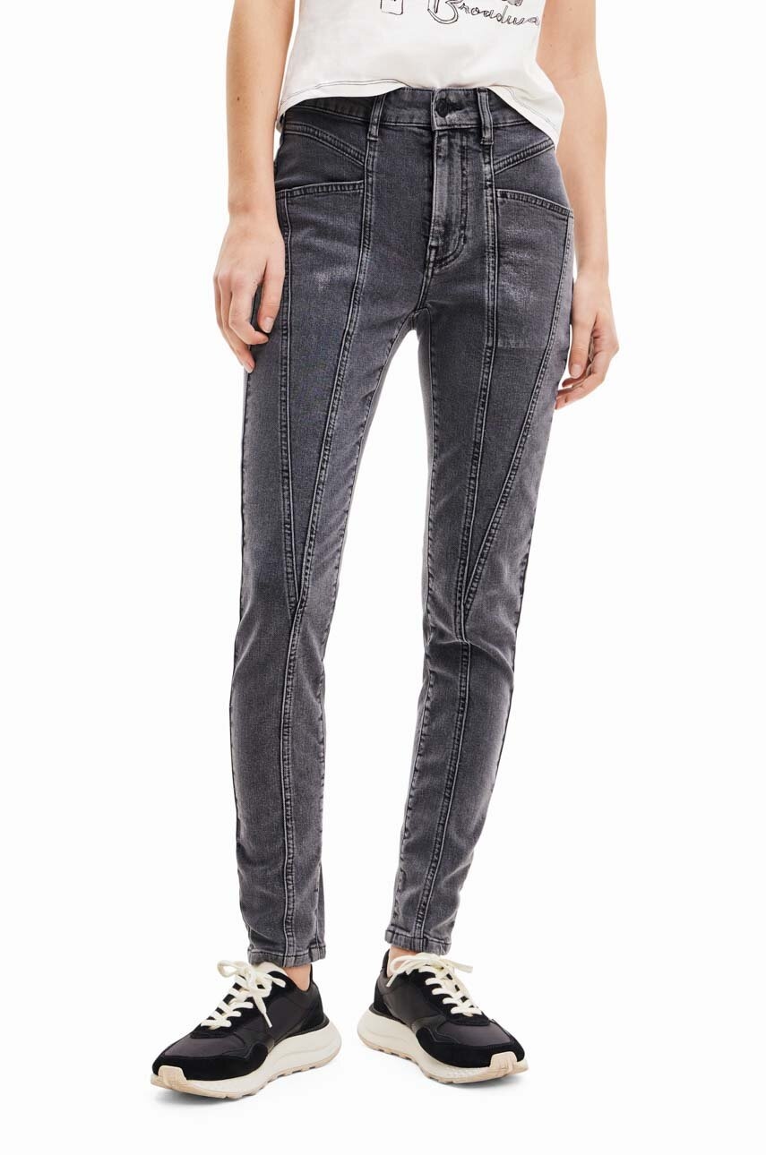 Desigual jeansi femei, culoarea negru