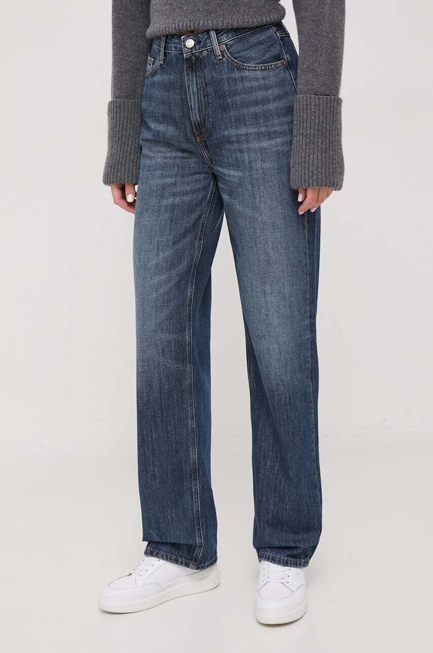 Levně Džíny Tommy Hilfiger dámské, high waist