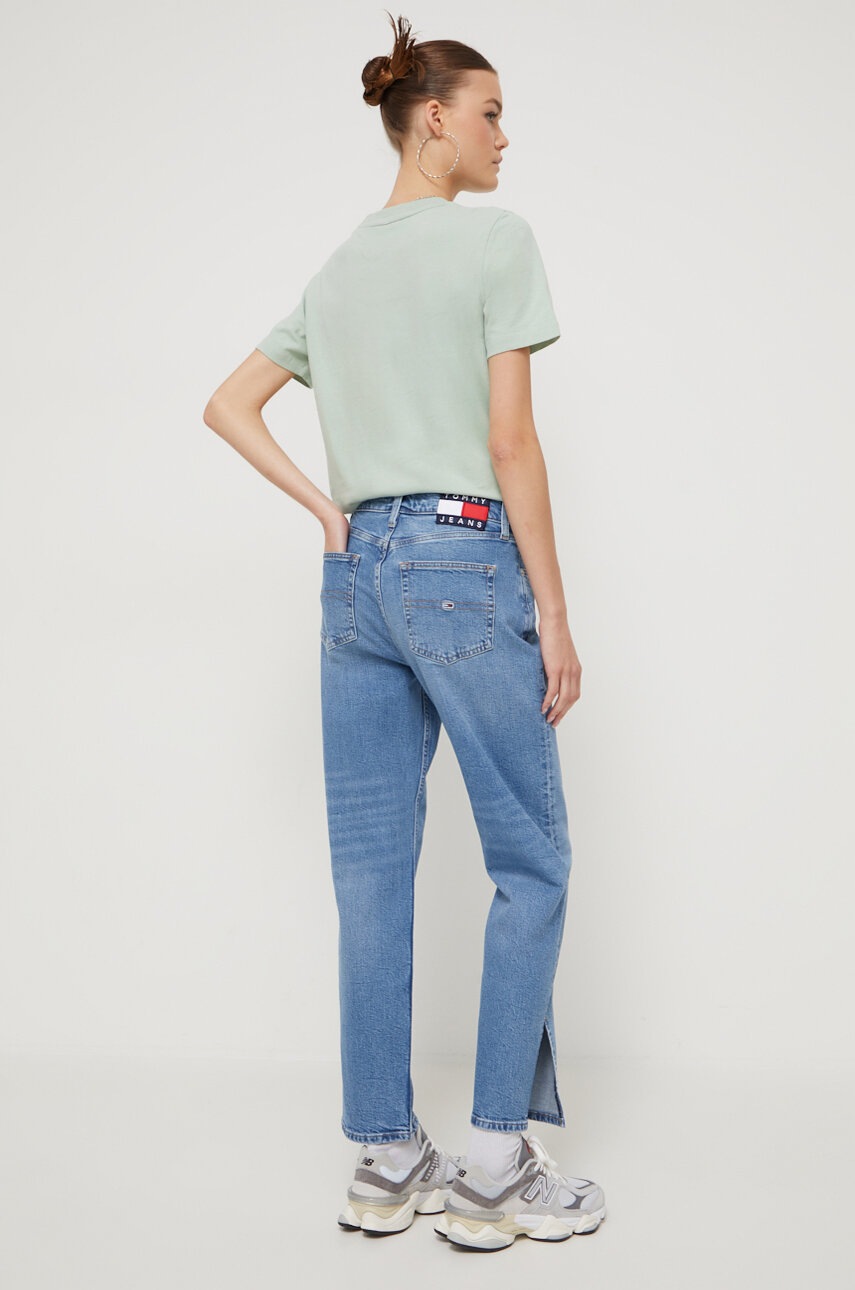 

Дънки Tommy Jeans в с висока талия, Син