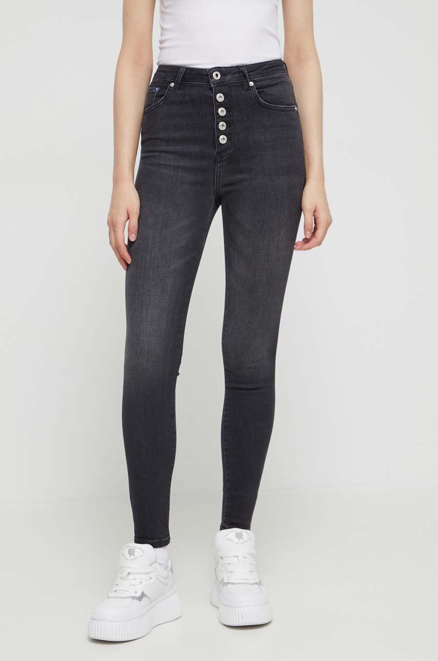 Karl Lagerfeld Jeans jeansi femei, culoarea negru