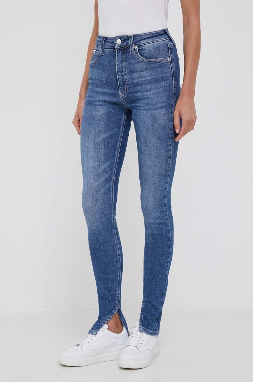 

Дънки Calvin Klein Jeans в синьо, Син