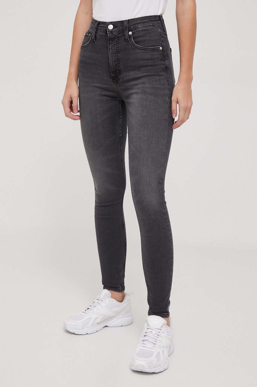 

Дънки Calvin Klein Jeans в черно, Черен
