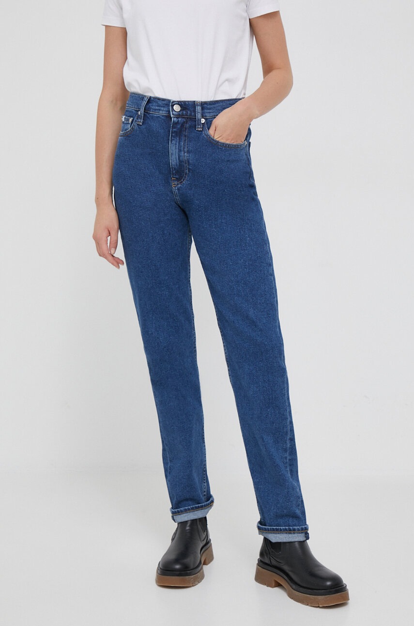 

Дънки Calvin Klein Jeans в синьо, Син