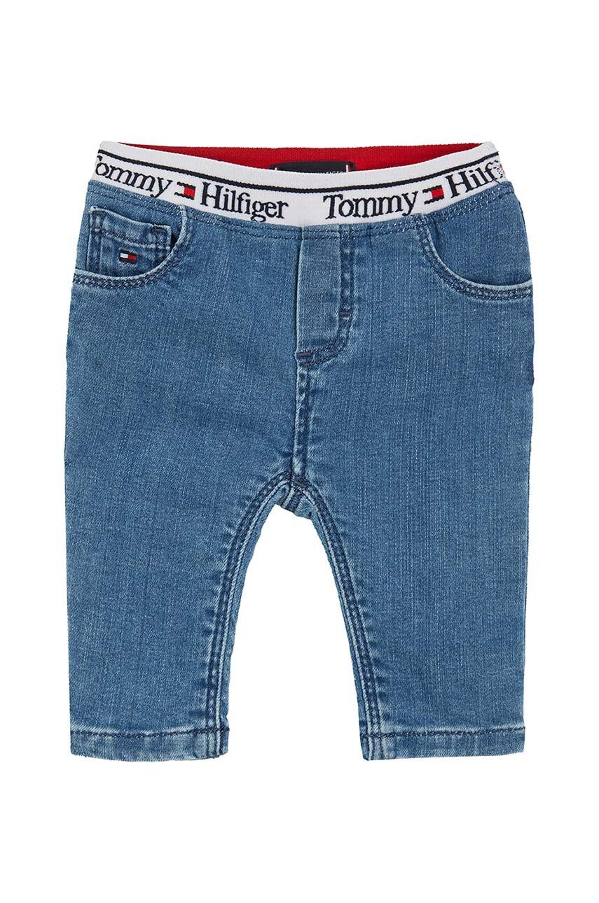 Kojenecké džíny Tommy Hilfiger - modrá -  98 % Bavlna