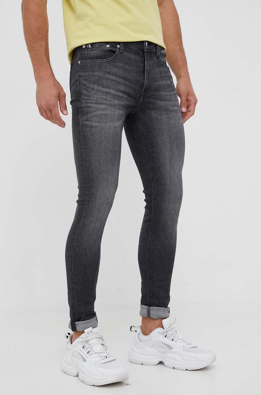 

Дънки Calvin Klein Jeans в, Сив