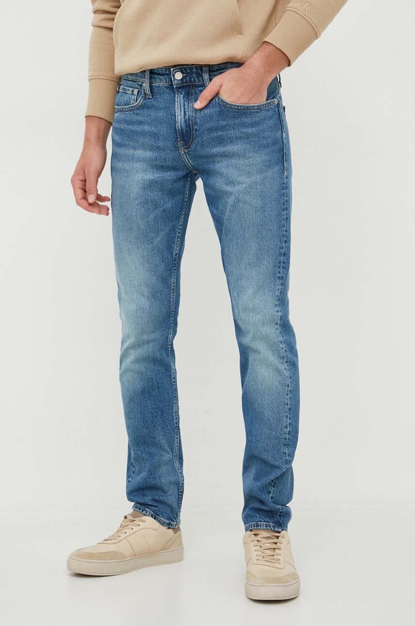 

Дънки Calvin Klein Jeans в синьо, Син