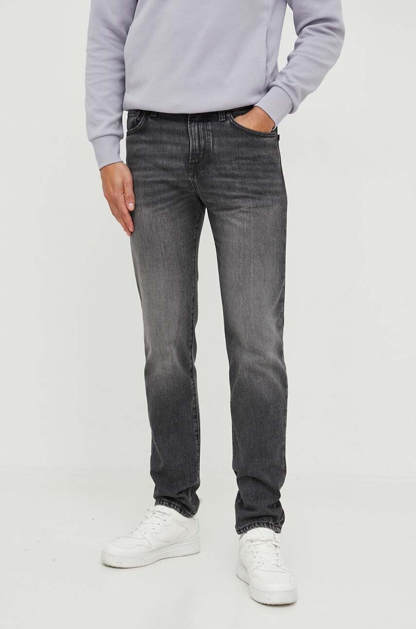Pantaloni sport slim fit cu imprimeu logo Essentials adidas Sportswear